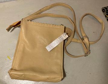 Leren grijs taupe My Paper Baggy design schoudertas tasje beschikbaar voor biedingen