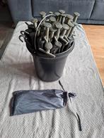 Emmer met grondharingen / haringen, Ophalen, Gebruikt