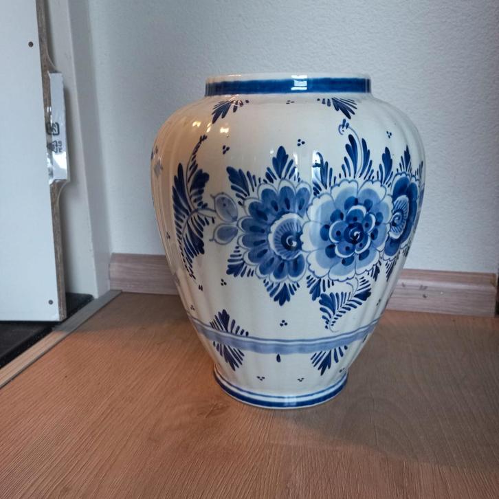 Originele Delfts Blauwe Vaas - Handgeschilderd, Antiek en Kunst, Antiek | Vazen, Ophalen