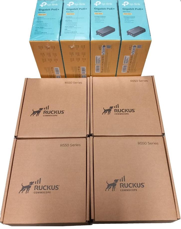 Ruckus 550 accespoint met Poe-module 4x, Computers en Software, Accesspoints, Nieuw, Ophalen of Verzenden