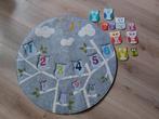 Janod rond vloerkleed speelkleed vilt houten uilen, Ophalen of Verzenden, Gebruikt