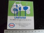 sticker Esso unifarm traktor olie Wiel Scheurs oliehandel, Verzamelen, Verzenden, Zo goed als nieuw, Merk