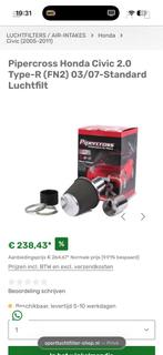 Pipercross cold air intake civic fn2 type r, Auto diversen, Tuning en Styling, Ophalen of Verzenden