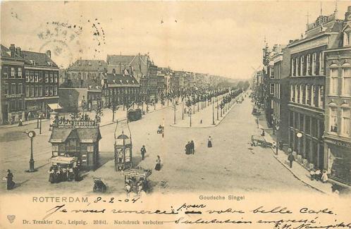 (388-200-029) Rotterdam Goudsche Singel, Verzamelen, Ansichtkaarten | Nederland, Zuid-Holland, Verzenden