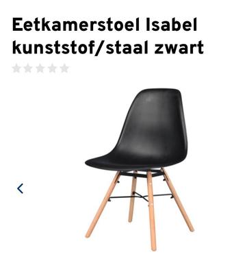 Eetkamerstoelen Isabel nieuw in doos  beschikbaar voor biedingen