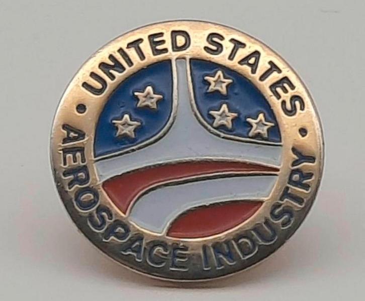 United States Aerospace Industry pin, Verzamelen, Speldjes, Pins en Buttons, Zo goed als nieuw, Speldje of Pin, Overige onderwerpen