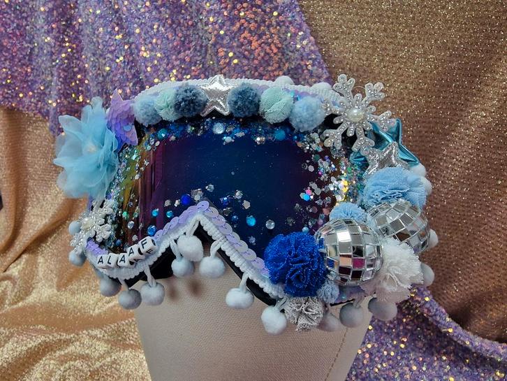 Gepimpte skibril, Kleding | Dames, Carnavalskleding en Feestkleding, Nieuw, Carnaval, Ophalen of Verzenden