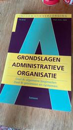 Jans - Grondslagen administratieve organisatie a, Ophalen of Verzenden, Zo goed als nieuw, Economie en Marketing