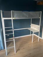 IKEA Vitval Hoogslaper met Bureau stapelbed, Huis en Inrichting, Ophalen, Gebruikt, Eenpersoons, 200 cm