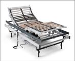 Luxe elektrisch hoog-laag bed met ombouw, Ophalen, Eenpersoons, Zo goed als nieuw, Modern