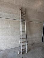 3 delige schuifladder aluminium, Ophalen, Gebruikt, Ladder, Opvouwbaar of Inschuifbaar