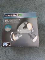 Livarno plafonnière 3 spots, Huis en Inrichting, Lampen | Spots, Ophalen, Nieuw, Metaal of Aluminium