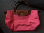 Longchamp roze Le Pliage met lederen details NIEUW, Ophalen of Verzenden, Nieuw, Roze, Handtas