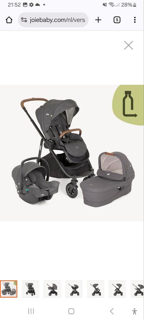 Joie Versatrax 4-in-1 Combiwagen -, Kinderen en Baby's, Kinderwagens en Combinaties, Nieuw, Combiwagen, Overige merken, Met autostoeltje