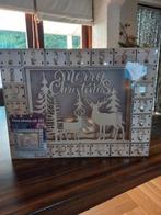 Houten kerst adventskalender met led-verlichting., Ophalen of Verzenden, Nieuw