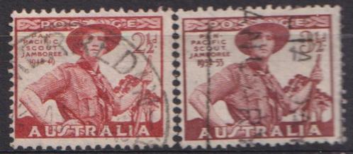Australië 1953 Scouting Pacific Jamboree, Postzegels en Munten, Postzegels | Oceanië, Gestempeld, Ophalen of Verzenden
