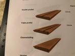 Ayous frake gevelbekleding channelsiding deens rabat rhombus, Planken, Nieuw, Ophalen of Verzenden, Hardhout