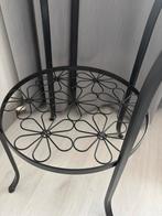 Te Koop Bijzettafel, Huis en Inrichting, Tafels | Bijzettafels, Minder dan 55 cm, Metaal of Aluminium, Rond, Zo goed als nieuw
