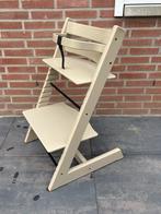 Stokke Tripp Trapp Kinderstoel met baby beugel/leertje, Ophalen of Verzenden, Gebruikt, Meegroeistoel, Gordel(s)