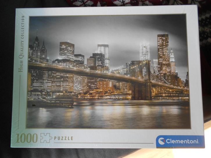 clementoni puzzel New York skyline  1000 stukjes, Hobby en Vrije tijd, Denksport en Puzzels, Nieuw, Legpuzzel, 500 t/m 1500 stukjes