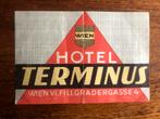 Hotel bagagelabel Wenen jaren 20-30, Verzenden