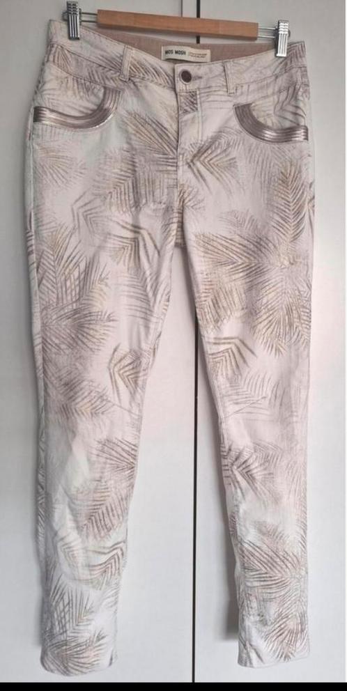 Mos Mosh jeans maat 29/spijkerbroek/broek/crème wit/motief, Kleding | Dames, Spijkerbroeken en Jeans, Zo goed als nieuw, W30 - W32 (confectie 38/40)