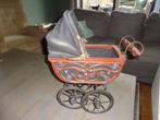 d32) VINTAGE decoratie houten kinderwagen, breedte 38 cm, ho, Huis en Inrichting, Woonaccessoires | Overige, Gebruikt, Ophalen of Verzenden