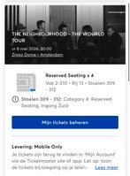 The Neighbourhood Amsterdam 8 mei, Tickets en Kaartjes, Concerten | Overige, Drie personen of meer, Mei