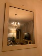 Mooie grote witte antieke eiken spiegel, Huis en Inrichting, Woonaccessoires | Spiegels, Ophalen, Zo goed als nieuw, 75 tot 100 cm