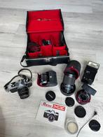 Pentax Asahi ME analoge camera met lensen en flitser, Ophalen of Verzenden, Gebruikt, Spiegelreflex, Pentax