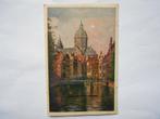 Amsterdam unieke leporello kaart aquarel M van Boordt Kolkje, Verzenden, 1940 tot 1960, Gelopen, Noord-Holland
