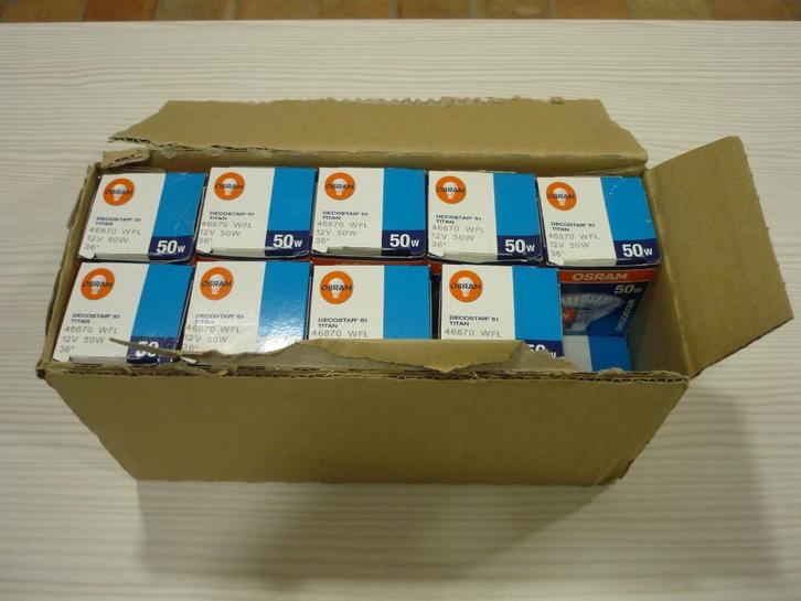 19 Osram Halogeen lampen Decostar Titan 50W/12V/36, 46870, Huis en Inrichting, Lampen | Losse lampen, Nieuw, Halogeen (gloei)lamp