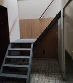 Industriële stalen trap met bordes, Ophalen, Gebruikt, Trap, 2 tot 4 meter