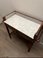 Antieke Bijzettafel met Marmeren Blad, Antiek en Kunst, Ophalen