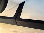 Boxspring bed 140x200, Ophalen, Zwart, Tweepersoons, 140 cm