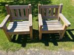 Twee talen tuinstoelen met kussens, Ophalen, Zo goed als nieuw, Hout