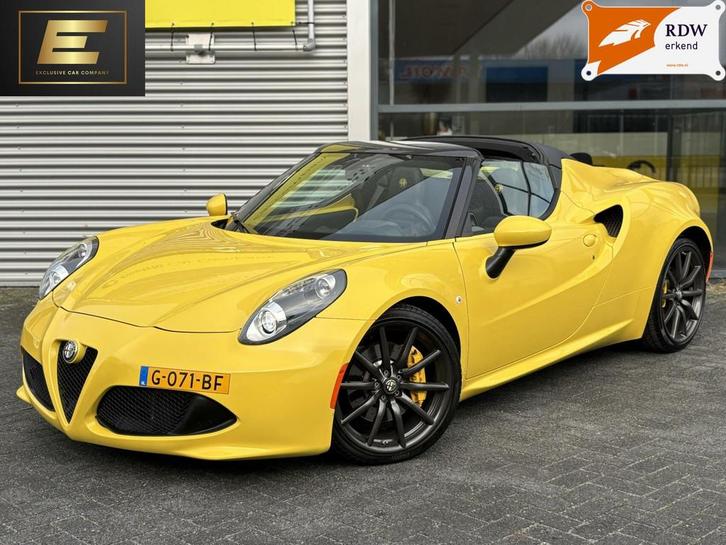 Alfa Romeo 4C Spider 1750TBI TCT | Giallo Prototipo | Carbon, Auto's, Alfa Romeo, Bedrijf, Te koop, 4C, ABS, Airbags, Airconditioning