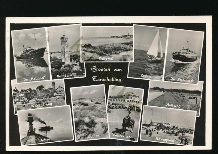 Terschelling [KRST009-1068, Verzamelen, Ansichtkaarten | Nederland, Gelopen, Waddeneilanden, 1960 tot 1980, Verzenden