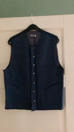 heren gilet blauw ruitje maat M, Ophalen of Verzenden, Zo goed als nieuw, Maat 48/50 (M), Blauw