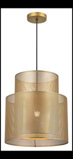 Hanglamp brons/goud E27, Ophalen of Verzenden, Metaal, Zo goed als nieuw