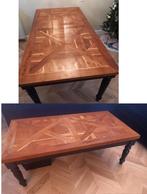Eettafel en salontafel hout mozaïek urban sofa rochdale, Ophalen, Gebruikt, 100 tot 150 cm, 200 cm of meer