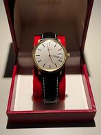 Omega de Ville heren 14 karaat goud, Sieraden, Tassen en Uiterlijk, Horloges | Heren, Leer, Polshorloge, Ophalen of Verzenden