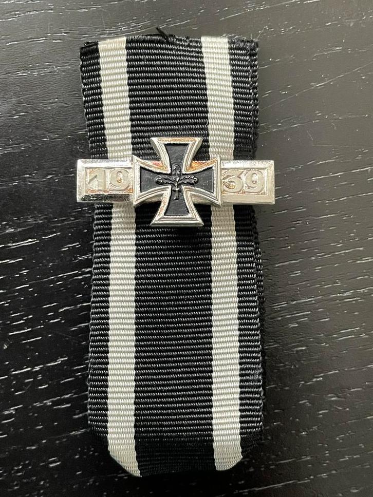 BDW ‘57 repetitie clasp voor de EK2 1939., Verzamelen, Militaria | Tweede Wereldoorlog, Landmacht, Lintje, Medaille of Wings, Duitsland