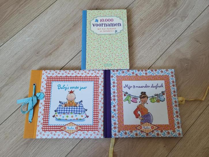 Set 10.000 Voornamen boek & 2 dagboeken van Pauline, Boeken, Zwangerschap en Opvoeding, Nieuw, Zwangerschap en Bevalling, Ophalen
