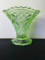 Art Deco uranium glas vaas Persglas, Ophalen of Verzenden