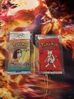 Pokémon Boosterpacks Erika & Mewtwo WOTC Ongewogen 1999, Hobby en Vrije tijd, Verzamelkaartspellen | Pokémon, Ophalen, Nieuw, Booster