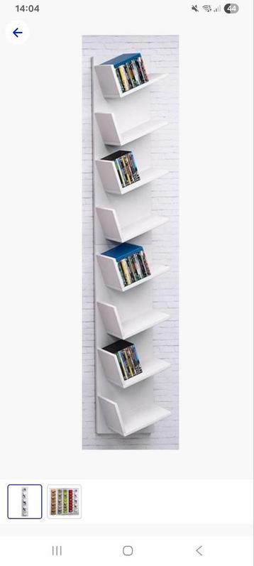Wit Lansi Max DVD/Boekenkast 180 x 33 cm ZGAN beschikbaar voor biedingen