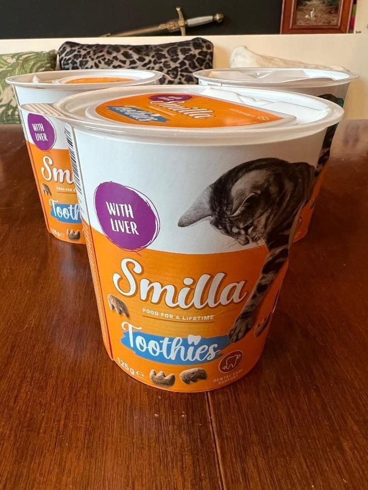 Smilla Toothies kattensnoepjes, 3 pak, Dieren en Toebehoren, Dierenvoeding, Kat, Ophalen