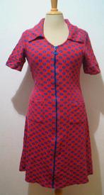 Rood/blauwe hippie jurk van Who’s that Girl! M, Kleding | Dames, Jurken, Maat 38/40 (M), Gedragen, Boven de knie, Verzenden
