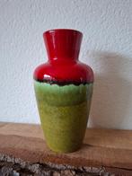 West-Germany Vaas Groen/Rood - 18cm, Ophalen of Verzenden
